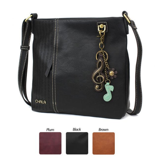CHALA Laser Cut Crossbody with Metal Treble Clef Keychain - Enchanted Memories, Custom Engraving & Unique Gifts