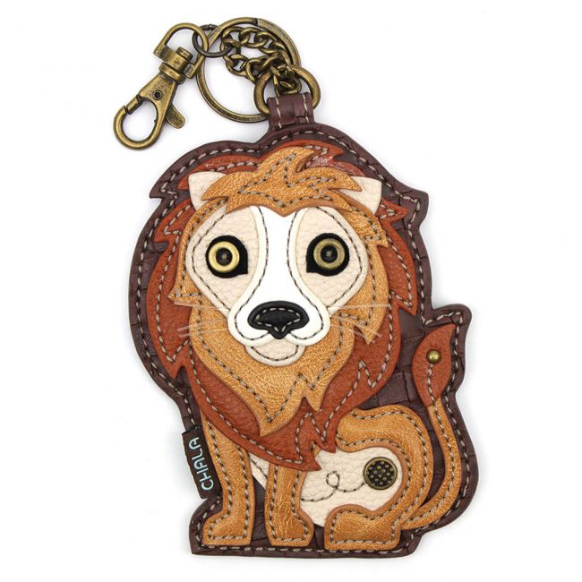 CHALA Lion Key Fob, Coin Purse, Purse Charm - Enchanted Memories, Custom Engraving & Unique Gifts