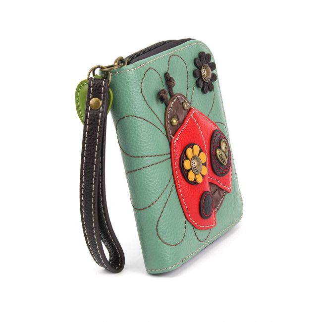 Chala Zip Around Wallet Dragonfly Turquoise