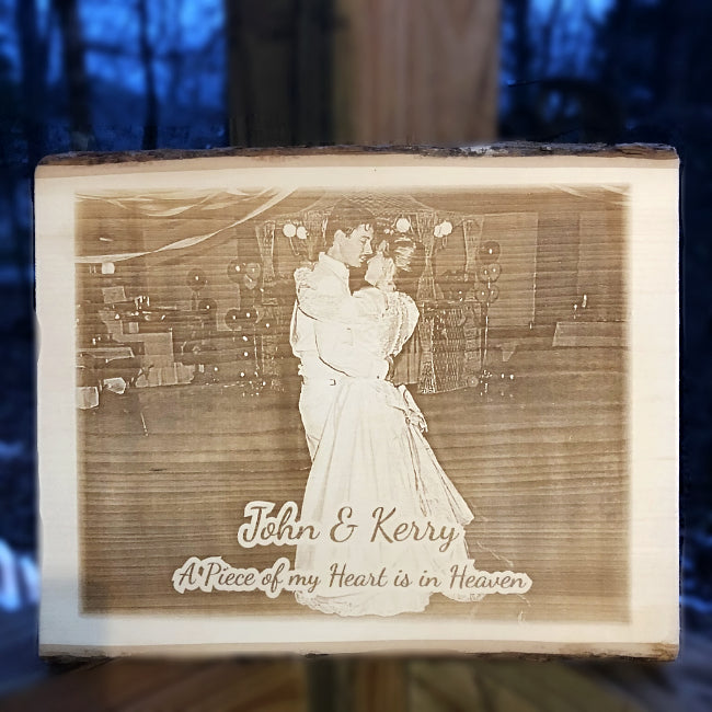 Our Memorial Photo Plaque is the perfect way to commemorate a loved one | Enchanted Memories, Custom Engraving