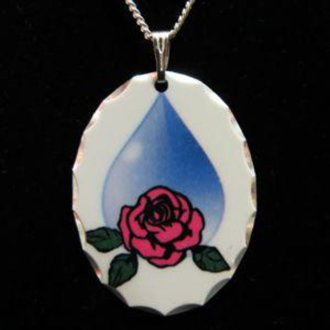 Full Color Memorial Tear Pendant - Enchanted Memories, Custom Engraving & Unique Gifts