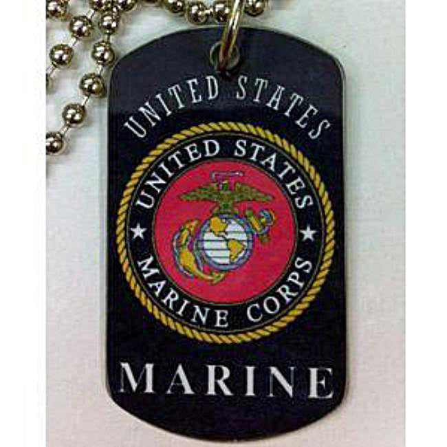 Personalized Marine Corps Dog Tag - Enchanted Memories, Custom Engraving & Unique Gifts