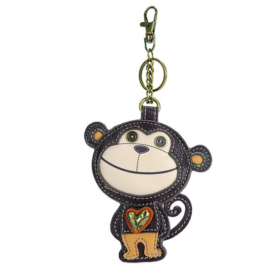 CHALA Monkey Key Fob, Purse Charm - Enchanted Memories, Custom Engraving & Unique Gifts