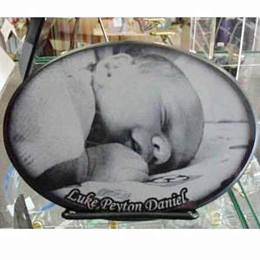 Marble Baby Photo Tile - Enchanted Memories, Custom Engraving & Unique Gifts