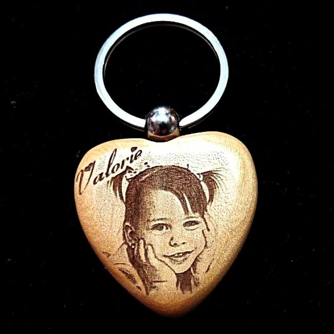 Our keychain engraved with your picture is a perfect affordable photo gift, etched picture key chain, personalized keychain | Enchanted Memories 