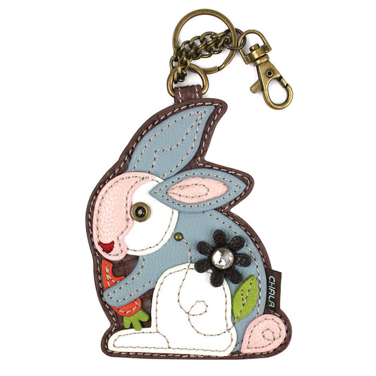 CHALA Rabbit Key Fob, Coin Purse, Purse Charm - Enchanted Memories, Custom Engraving & Unique Gifts