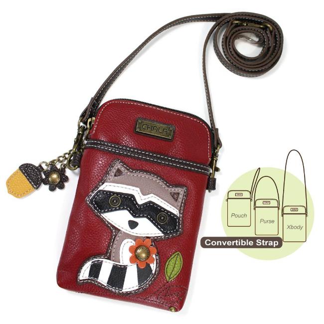 CHALA Crossbody Cell Phone Case - Raccoon - Enchanted Memories, Custom Engraving & Unique Gifts