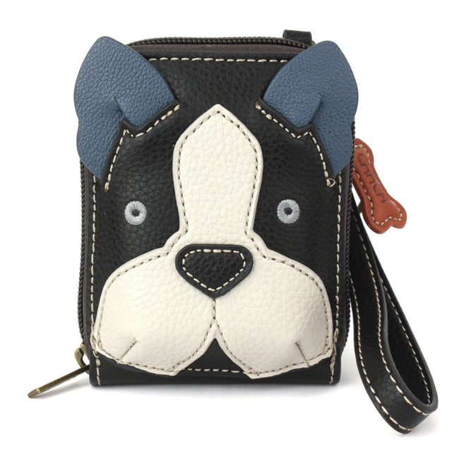 CHALA Cute-C Credit Card Holder Wallet Boston Terrier - Enchanted Memories, Custom Engraving & Unique Gifts