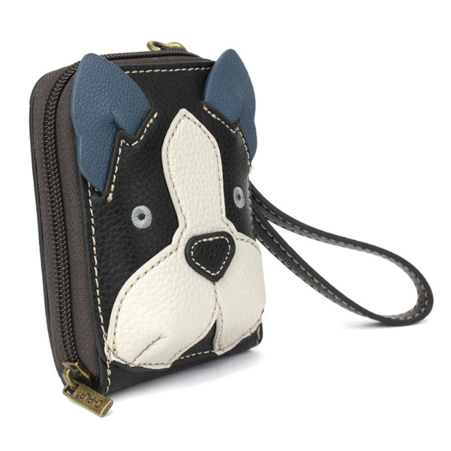 CHALA Cute-C Credit Card Holder Wallet Boston Terrier - Enchanted Memories, Custom Engraving & Unique Gifts