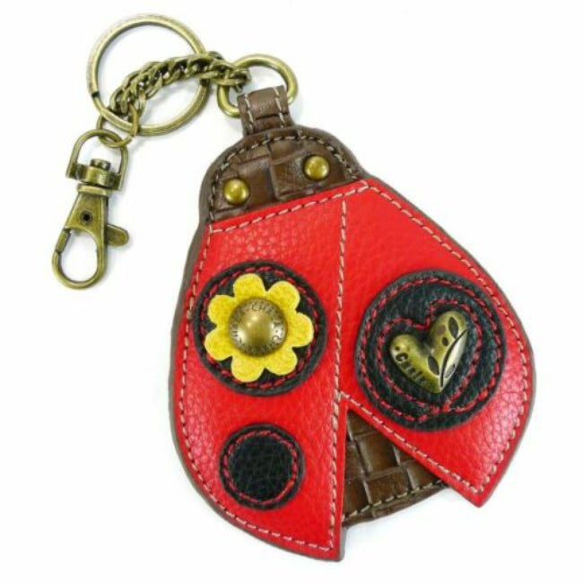 Chala Ladybug Keyfob Coin Purse Charm Perfect for Ladybug Lovers | Enchanted Memories, Custom Engraving & Unique Gifts