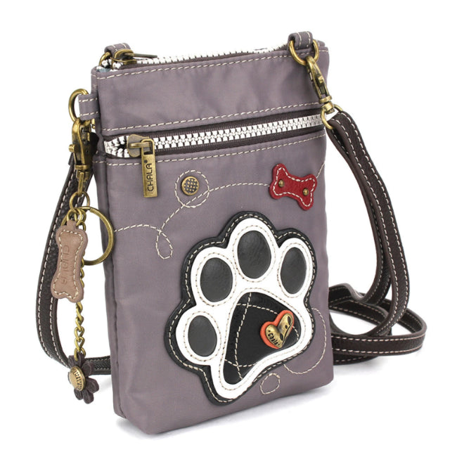 CHALA Venture Crossbody Cell Phone Case - Paw Print - Enchanted Memories, Custom Engraving & Unique Gifts